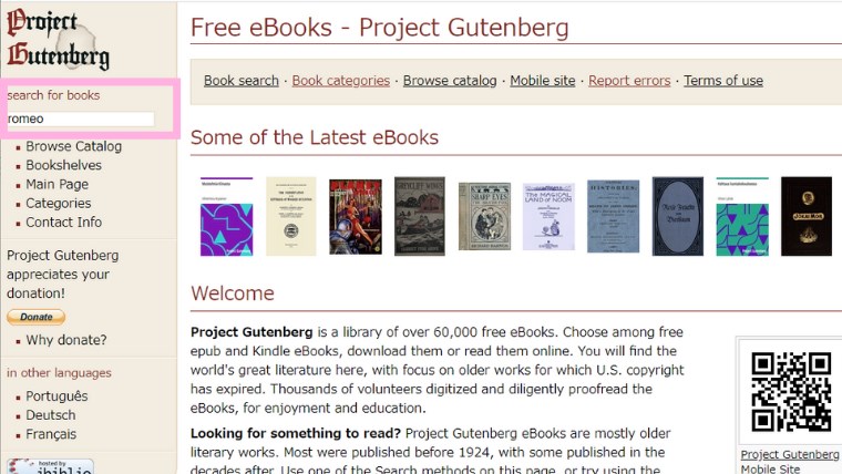 多読にぴったり 無料で洋書が読めるproject Gutenbergの使い方 洋書多聴ブログ