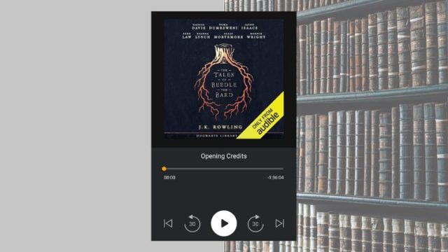my audiobook - the tales of beedle the bard