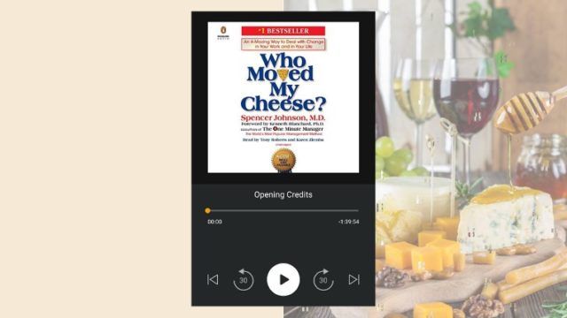 my audiobook - who moved my cheese?