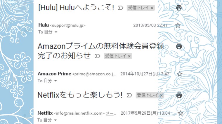 Hulu、Netflix、Amazon Prime Video利用歴