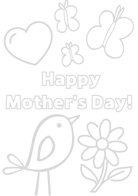 Happy Mother's Day - Coloring
